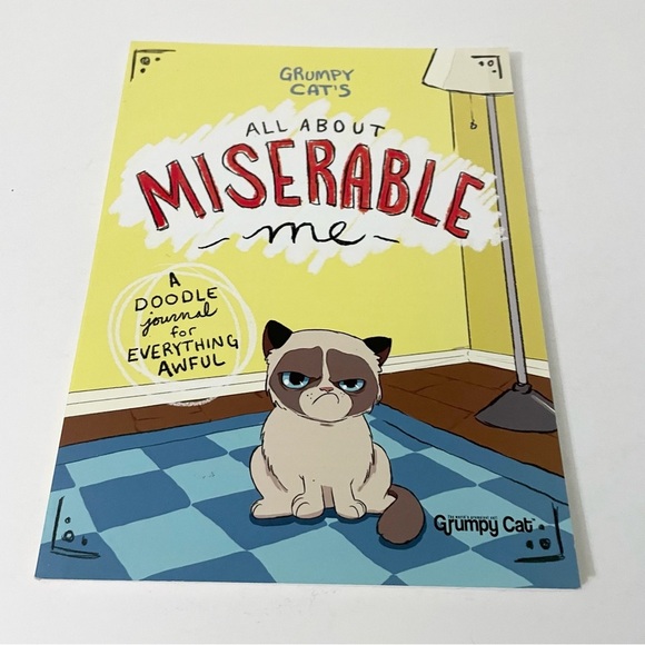 Grumpy Cat's All About Miserable Me A Doodle Journal Book - Picture 12 of 13